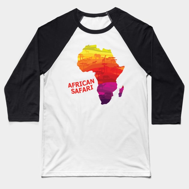 african safari Baseball T-Shirt by PG